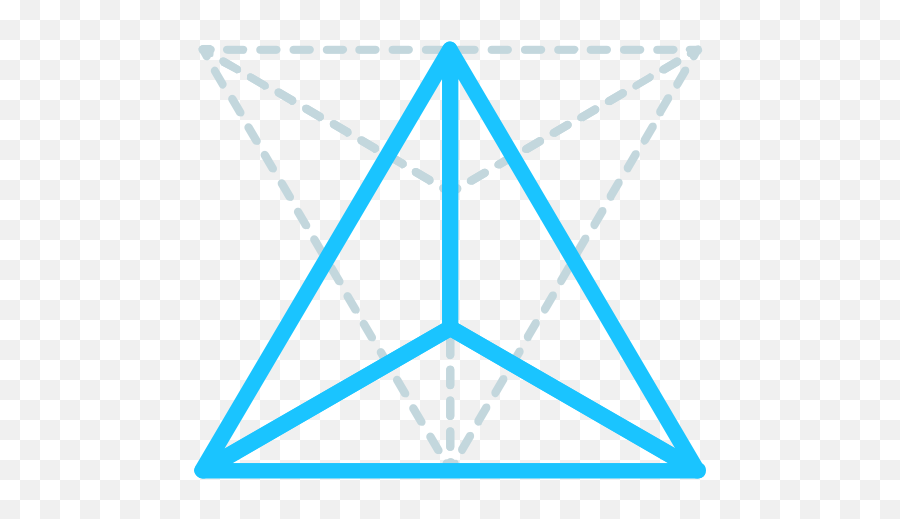 Tetrahedron Png Sacred Geo Icon Transparent