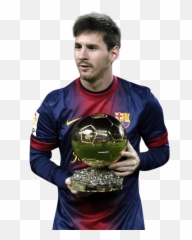 Messi Png Fifa Ballon Dor Trophy - Or