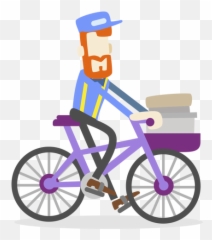 Transparent Png Svg Vector File - Bicycle Clipart,Delivery Png