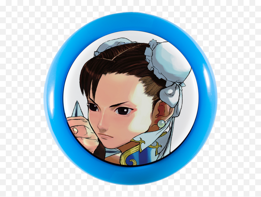 Street Fighter Iii 3rd Strike Sanwa Denshi Pushbutton - Street Fighter 3 Chun Li Art Png,Chun Li Icon