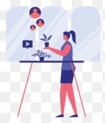 Live Video Icon - Download in Line Style Illustration png