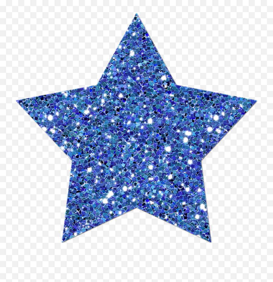 Mq Blue Stars Star Glitter - Sticker By Marras Blue Glitter Star Png,Glitter Stars Png