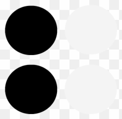 Precut White And Black Circles Png