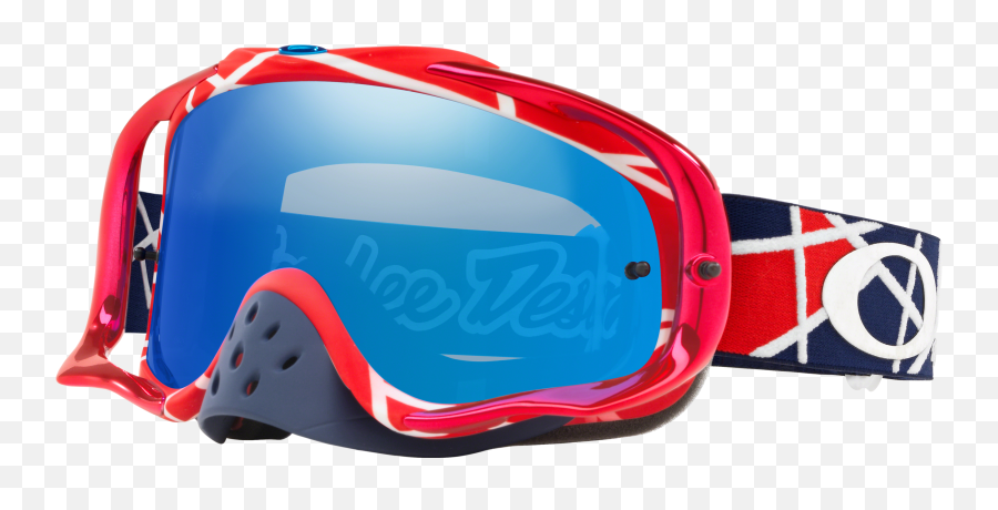 Oakley Crowbar Mx Goggles - Troy Lee Designs Metric Red Oakley Crowbar Troy Lee Png,Oakley Gascan Red Icon