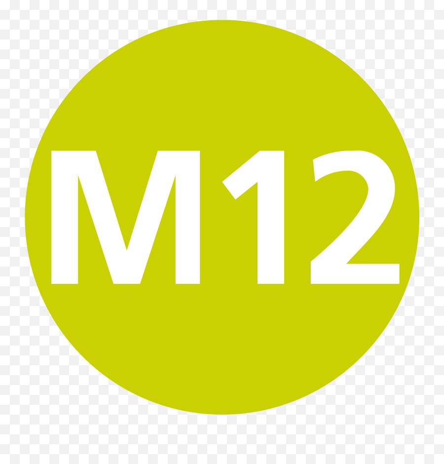 Fileistanbul M12 Line Symbolsvg - Wikimedia Commons Symbol Istanbul Metro M2 Line Png,M2 Icon