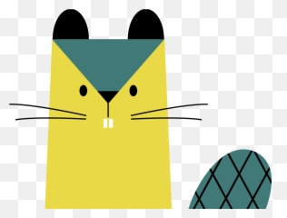Cute Beaver By Sofya - Dot png