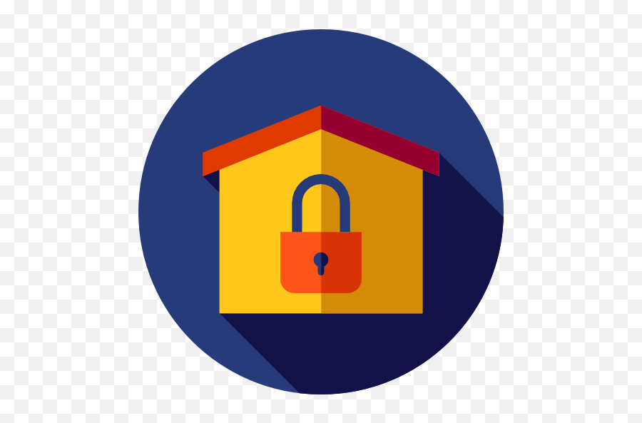 Real Estate House Secure Buildings Property Home Icon - Secure House Png,Real Estate House Icon
