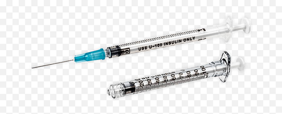 Two Syringes Png Transparent Image Free - 1 Ml Insulin Syringe,Syringe Transparent Background