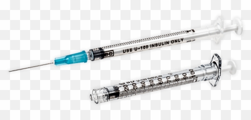 Two Syringes Png Transparent Image Free - 1 Ml Insulin