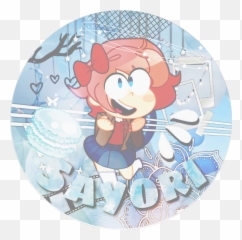 Sayori Blue Icon Edit Freetoedit Sticker By Octostan Png