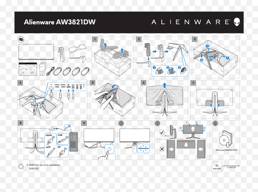 Alienware Aw3821dw 38 Inch Curved Gaming Monitor User Guide Png Icon