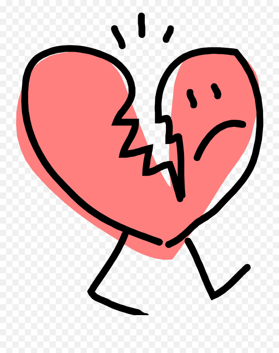 Broken Heart Clip Art - Clipartsco Cute Broken Heart Clipart Png,Heart Pngs