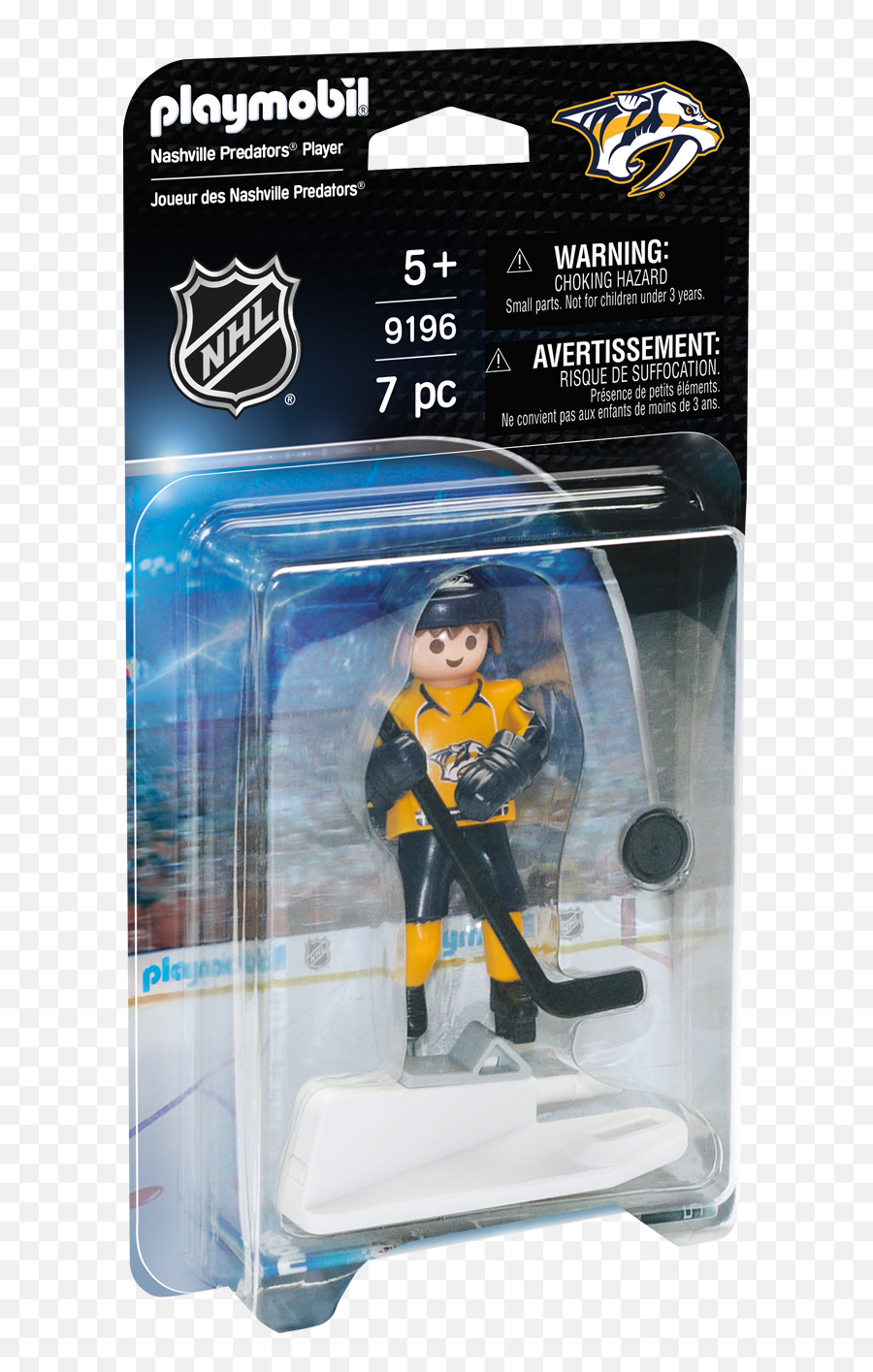 Nhl Nashville Predators Player - 9196 Playmobil Usa Playmobil Nhl Blue Jackets Png,Nashville Predators Logo Png