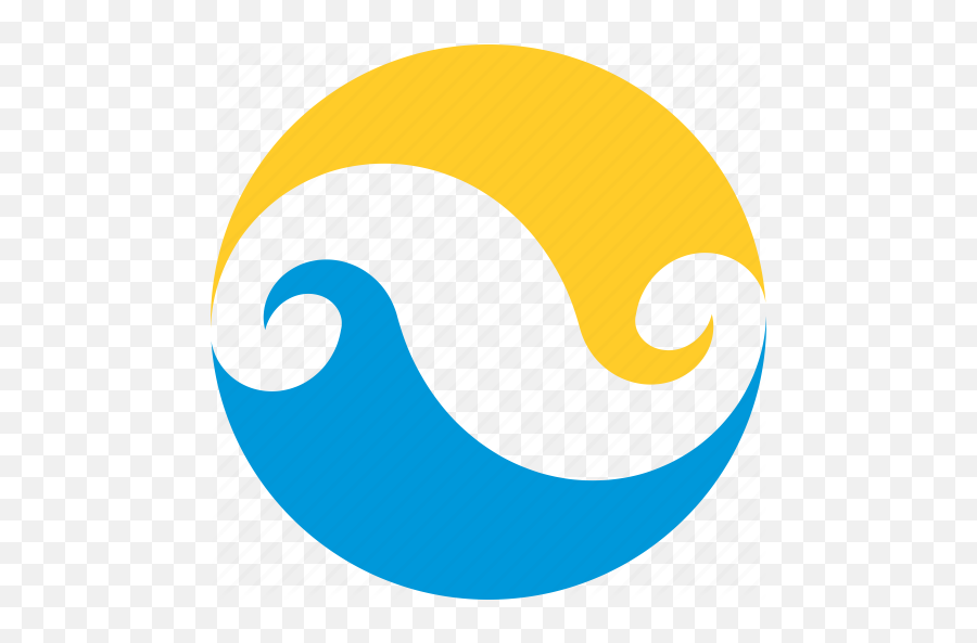 Summer Sun Tourism Water Wave Icon - Sun And Water Logo Png,Sun Logo Png