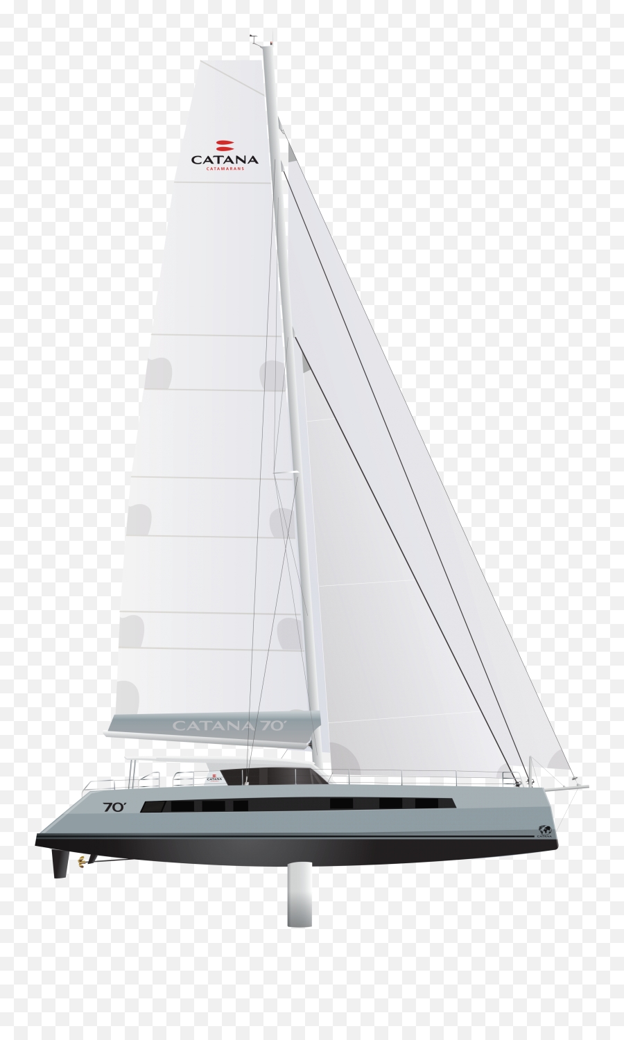 Catamaran Catana Luxury U0026 Performance By Nature - Catana 50 Sail Plan Png,Sailboat Png