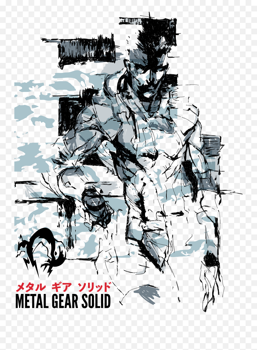 Solid Snake - Metal Gear Solid Snake Art Png,Solid Snake Transparent