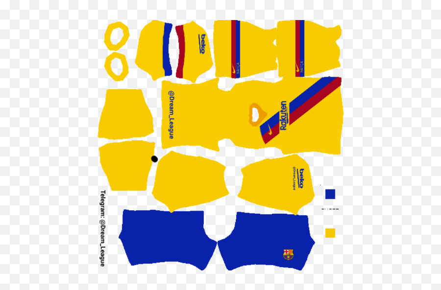 Barcelona kit best sale dream league 2020