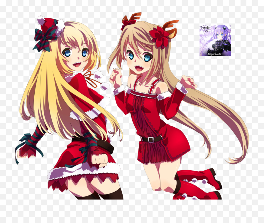 Download Anime Christmas Png - Transparent Christmas Anime Girl Png,Anime Girls Png