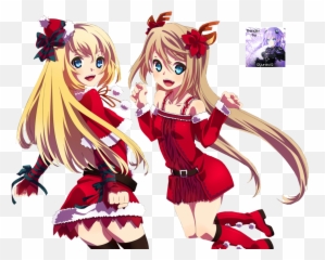 Download Anime Christmas Png - Transparent Christmas Anime Girl Png,Anime Girls Png