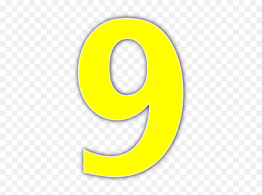 9 Letter Png Transparent - Transparent Yellow Number 9,Number 9 Png