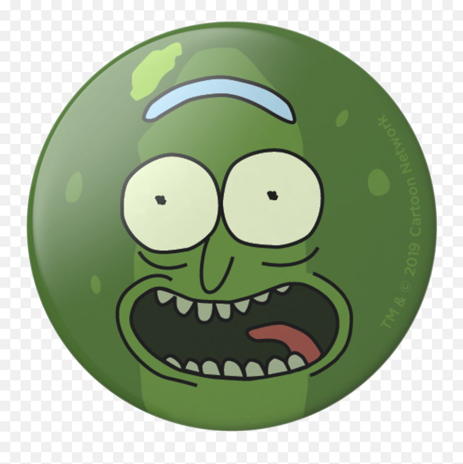 Popsockets Pickle Rick Swappable Phone - Pickle Rick Pop Socket Png,Pickle Rick Face Png