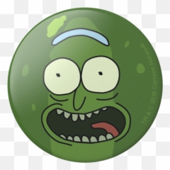Popsockets Pickle Rick Swappable Phone - Pickle Rick Pop Socket Png,Pickle Rick Face Png
