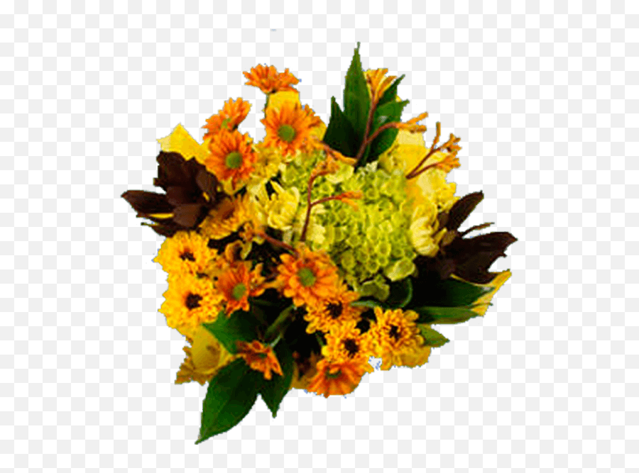 Yellow Flowers Fall Bouquet - Bouquet Png,Fall Flowers Png