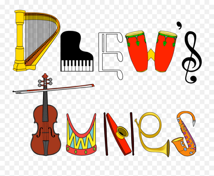 Drewu0027s Tunes - Musical Instruments Cartoon Png,Instruments Png