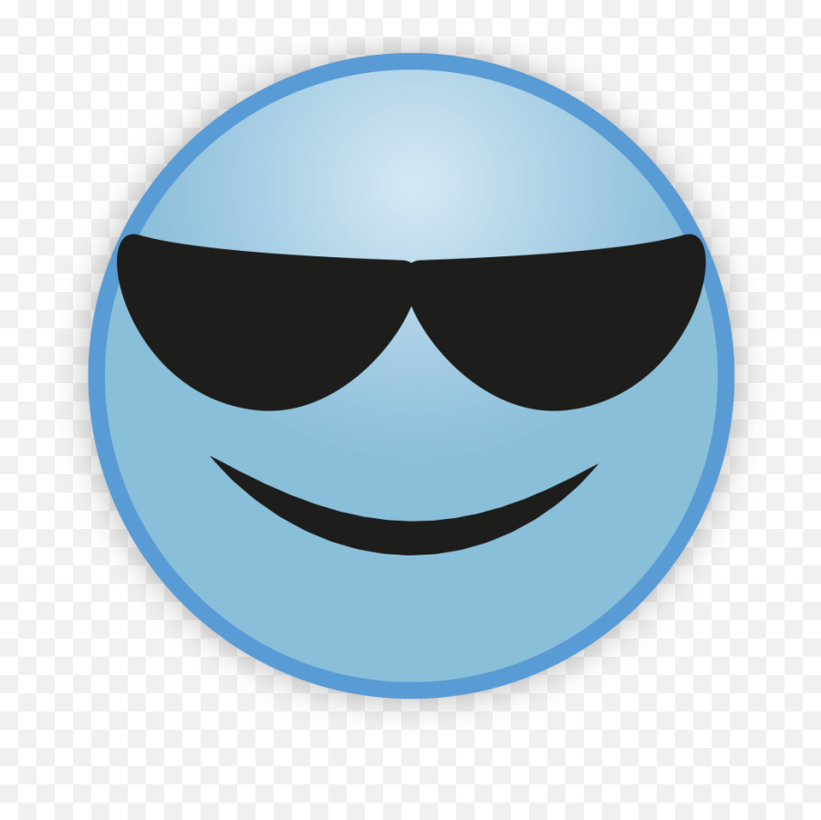 Cute Sky Blue Emoji Png Free Download Mart - Smiley,Emoji Png Download