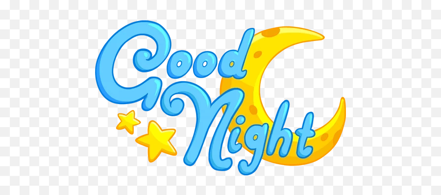 Download Free Png Goni Good Night - Stickers Png Dlpngcom Good Night Transparent Background,Good Png