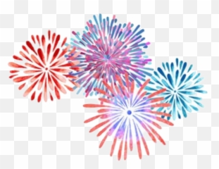 Watercolor Fireworks Lights Sticker - Sunburst Watercolor Png,Patriotic Png