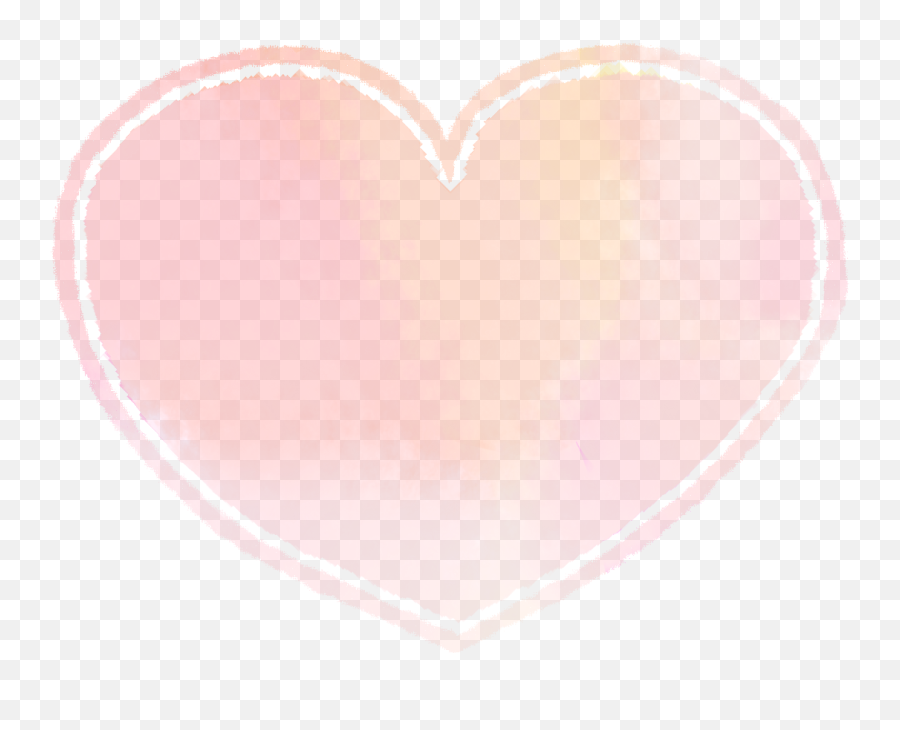 Tumblr Pink Handpainted Watercolor - Heart Png,Watercolor Heart Png