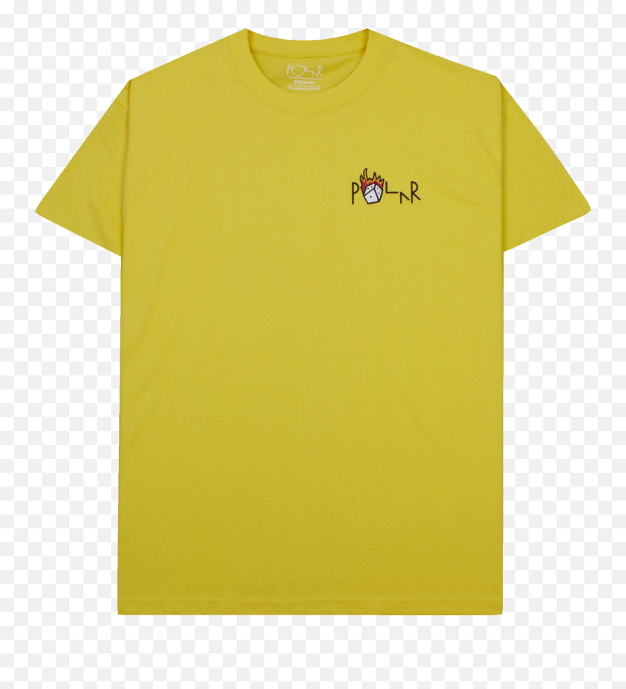 Polar Castle Fill Logo Tee Yellow - Tshirt Holypopstorecom Mustard Yellow Shirt Template Png,Castle Logo