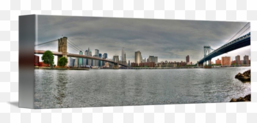 Pan Nyc Skyline Bridges By Michael Klement - Brooklyn Park Wedding png