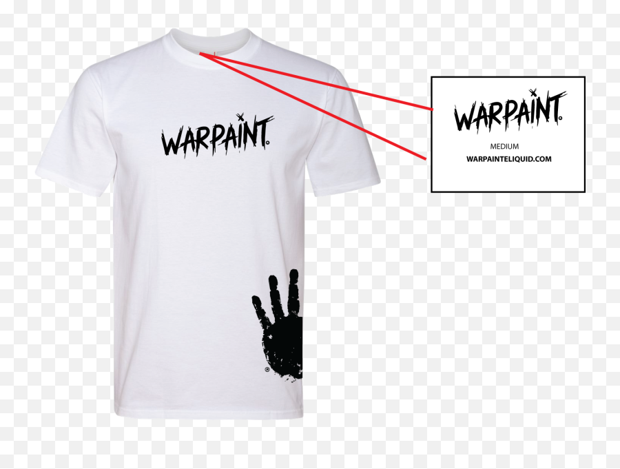 Apparel War Paint T - Shirt Natvie Made Short Sleeve Png,War Paint Png