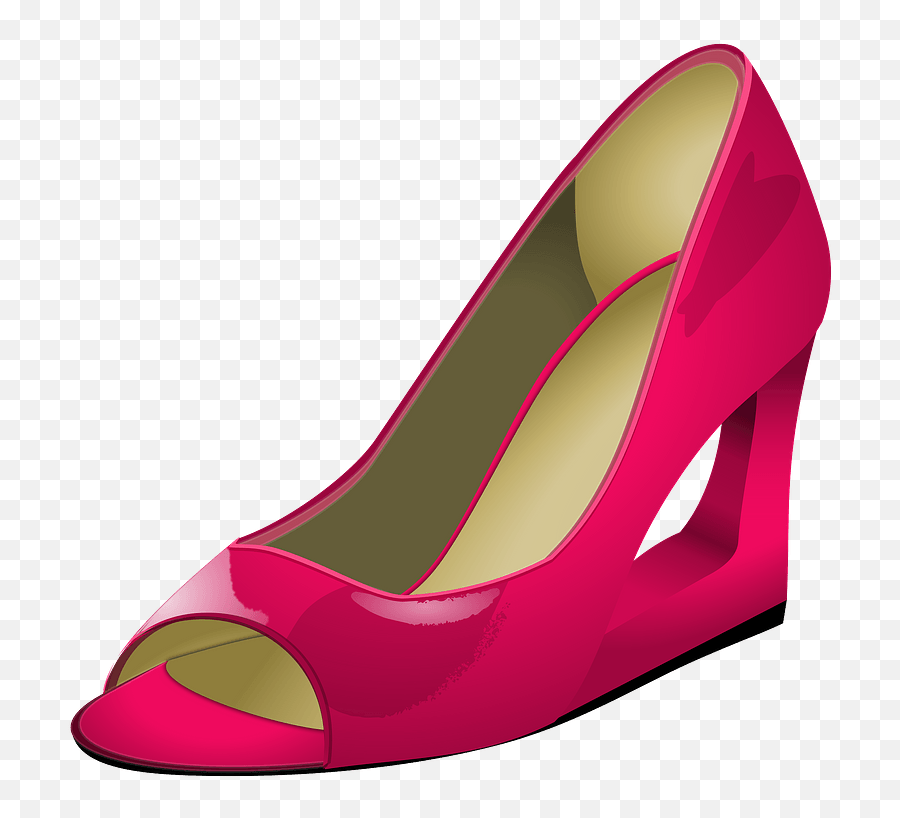 Pink High Heel Clipart - Shoe Png,Heel Png