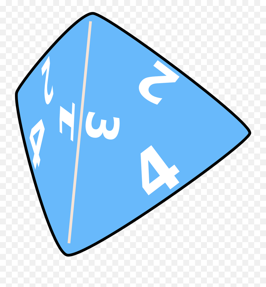 Triangle Dice Shape - Free Vector Graphic On Pixabay Game Png,Blue Triangle Logo