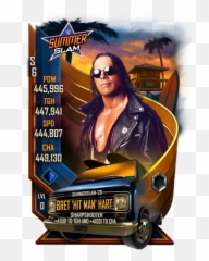 Bret Hart - WWE SuperCard Season 1 Debut Angel Garza In 2k Battlegrounds png