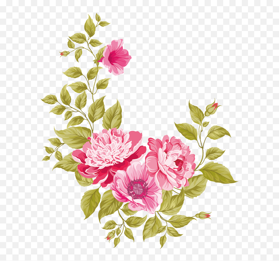 Wedding Invitation Pink Flowers Greeting Card - Floral Floral Design Png,Pink Banner Png