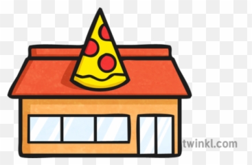 Pizza Restaurant Map Icon Illustration - Twinkl png