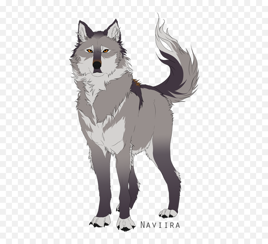 Download Wolf Cartoon Png Image - Anime Gray And White Wolf,Wolf Cartoon  Png - free transparent png images 