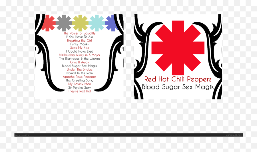 Red Hot Chili Peppers Blood Sugar Sex Magik Music Box Art - Language Png,Red Hot Chili Pepper Logos