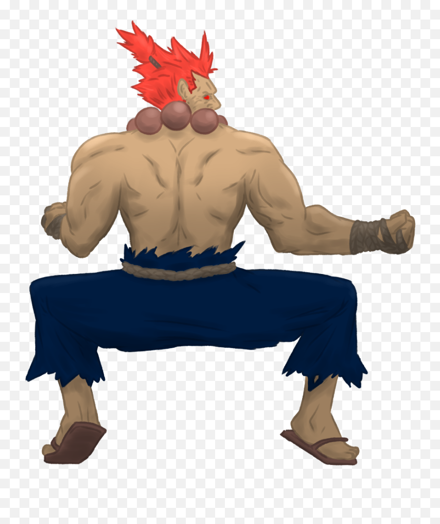 Download Akuma No Hot Fiyah - Sitting Full Size Png Image Fictional Character,Akuma Transparent