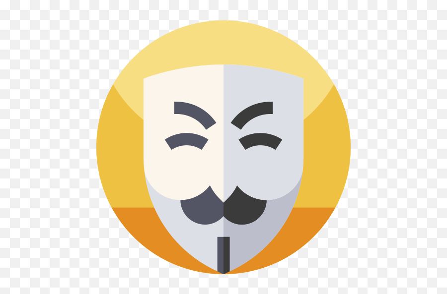 Guy Fawkes Mask - Free Fashion Icons Happy Png,Guy Fawkes Mask Transparent