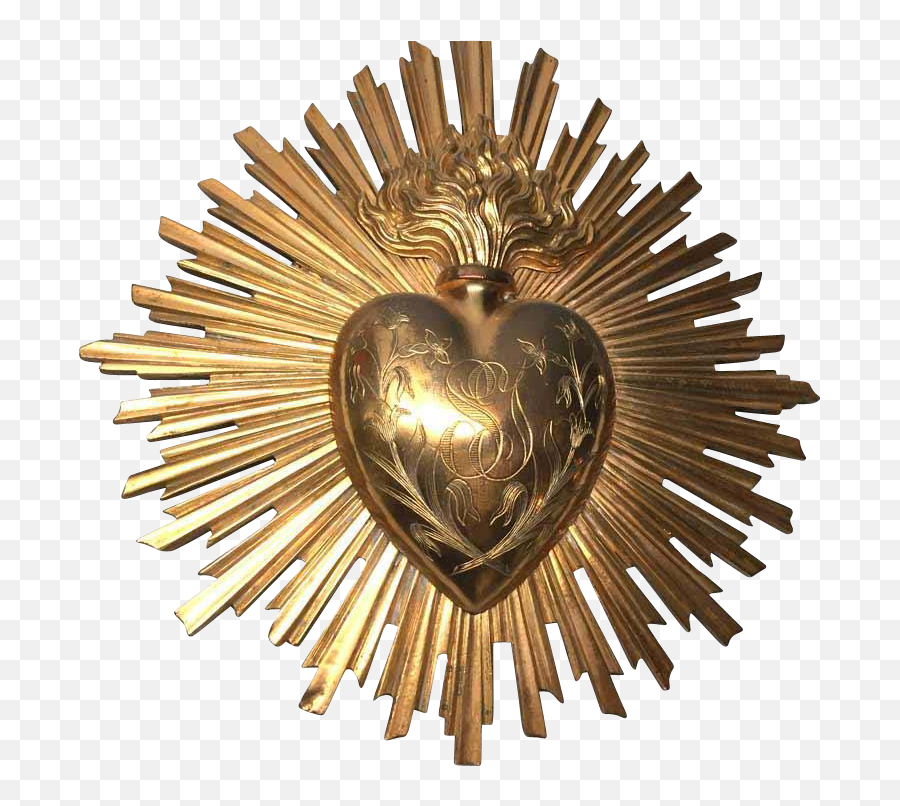 Pin - Sacred Heart Without Thorns Png,Gold Plaque Png