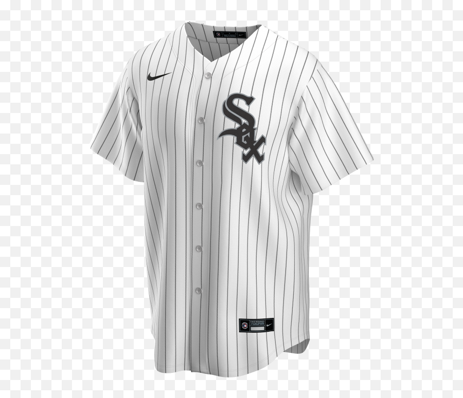 Chicago White Sox Mlb Nike Official Replica Home Jerseywhite Black - Chicago White Sox Jersey Png,Chicago White Sox Logo Png
