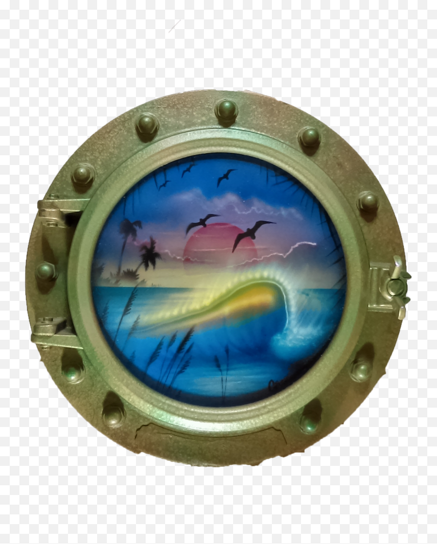 Porthole Round Decorative With Curling - Porthole Png,Porthole Png