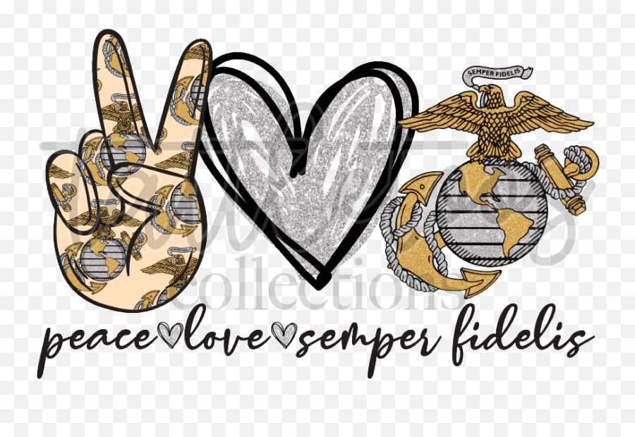 Peace Love Semper Fi Tv1 - Peace Love Semper Fi Png,Semper Fi Logo