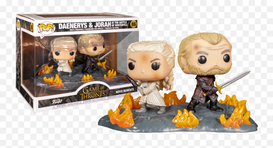 Funko Pop Game Of Thrones - Daenerys U0026 Jorah Movie Moment 2pack Funko Pop Daenerys And Jorah Png,Daenerys Png