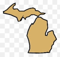 Michigan - Clip Art Michigan Black And White Free Png,Michigan Outline